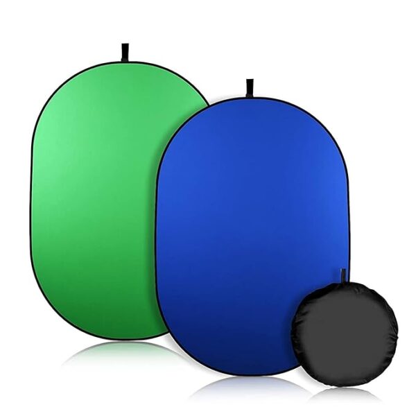 2in1 green & blue chromakey reflector